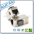 Aucas cat6 ftp adaptador modular unshielded / rj45 keystone jack modular plug / 8p8c conector modular